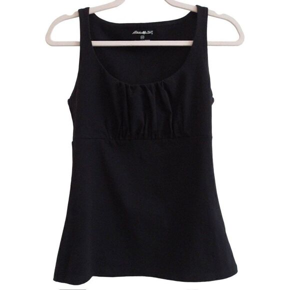 Eddie Bauer Tops - Eddie Bauer Black Cotton Stretch Tank Top XS